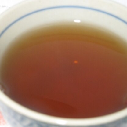 麦茶が残っていたので、作ってみました。あったかくするとまた違った味わいがあっていいですね！